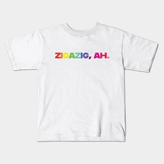 ZIGAZIG, AH Kids T-Shirt by Patrick McKiernan Design